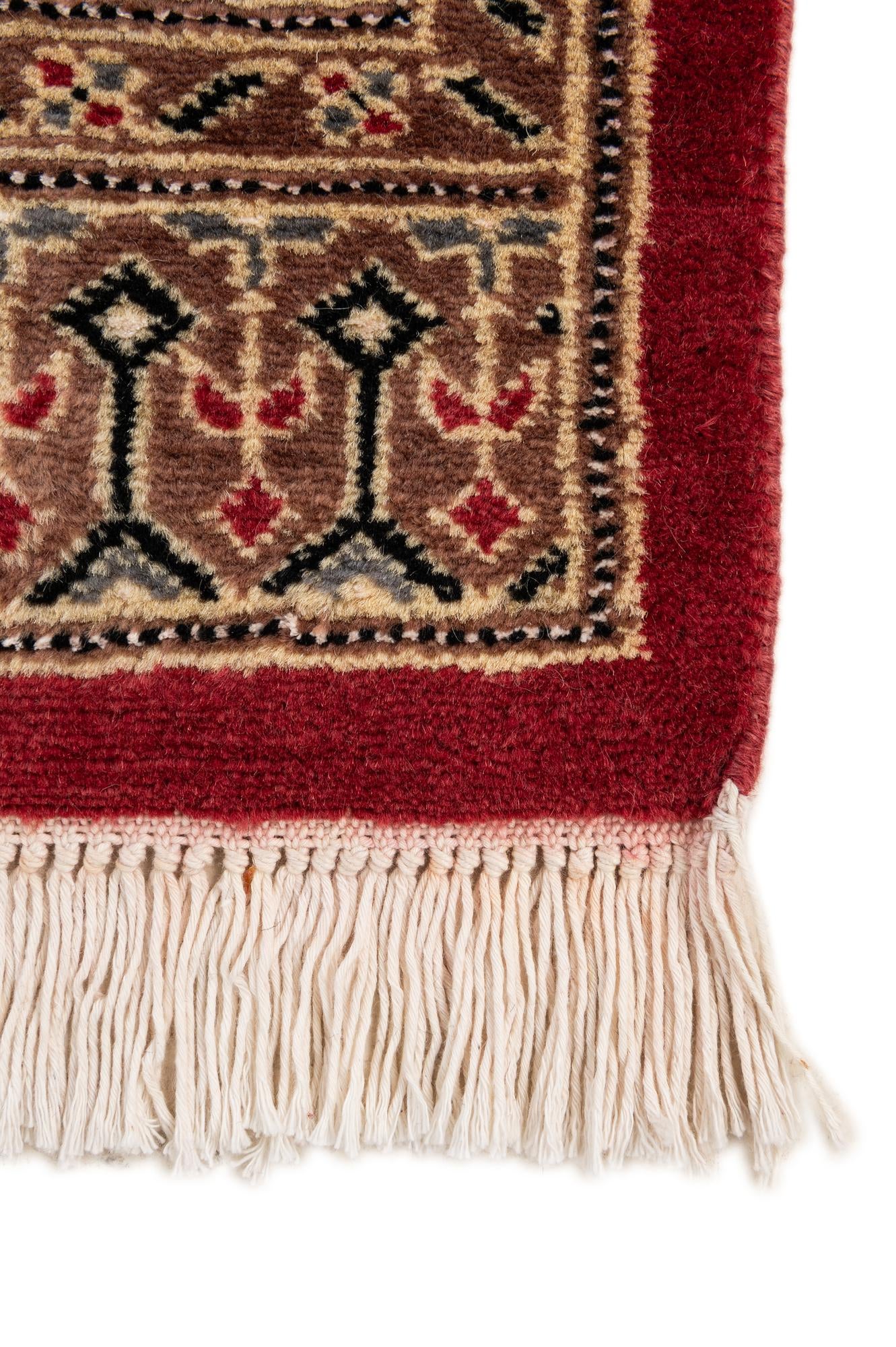 4' 3 x 6' 2 Hand Knotted Bokhara Oriental Rug