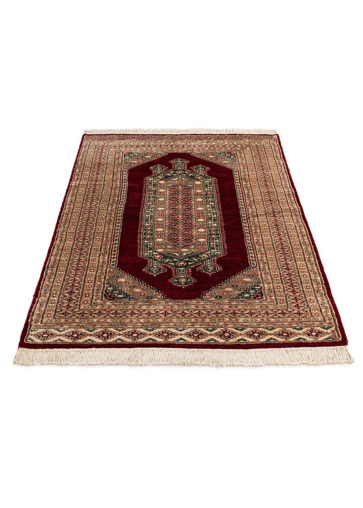 4' 3 x 6' 3 Hand Knotted Bokhara Oriental Rug