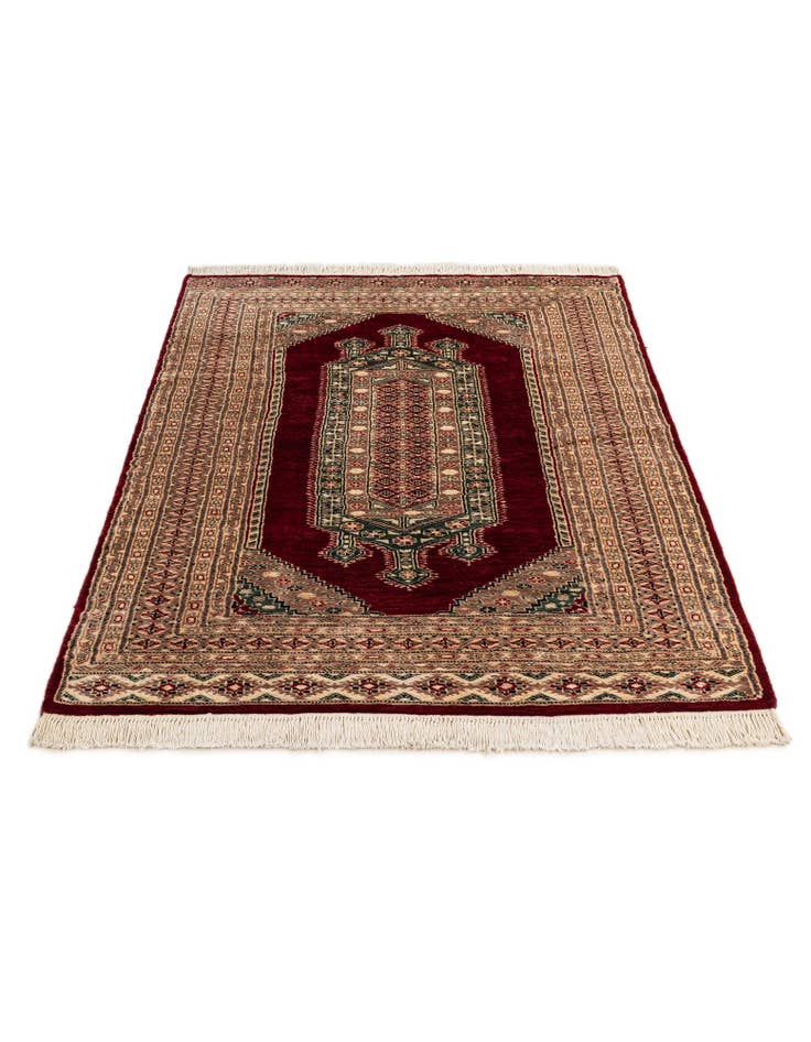 Detail image of 4' 3 x 6' 3 Hand Knotted Bokhara Oriental Rug