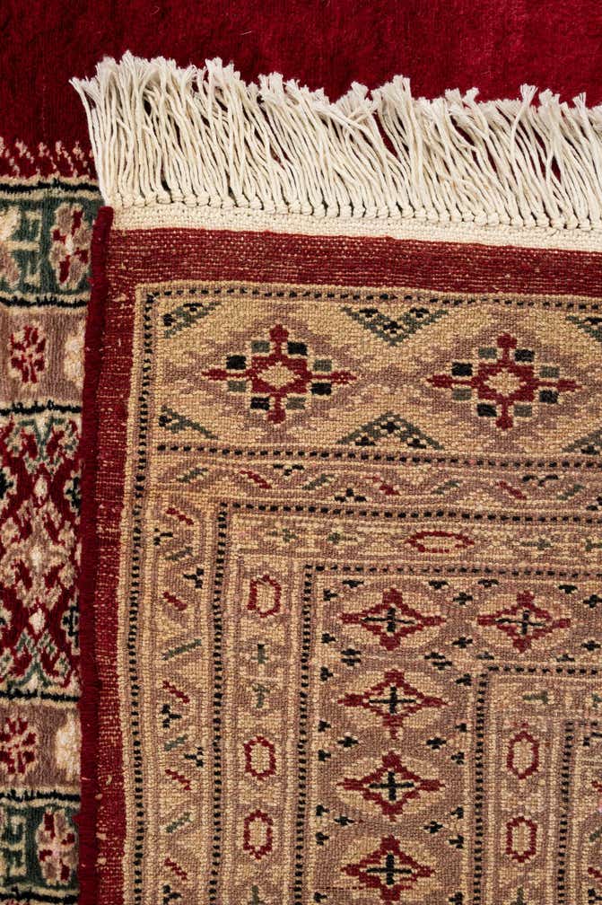4' 3 x 6' 3 Hand Knotted Bokhara Oriental Rug