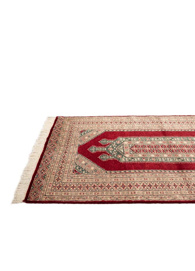 Detail image of 4' 3 x 6' 3 Hand Knotted Bokhara Oriental Rug