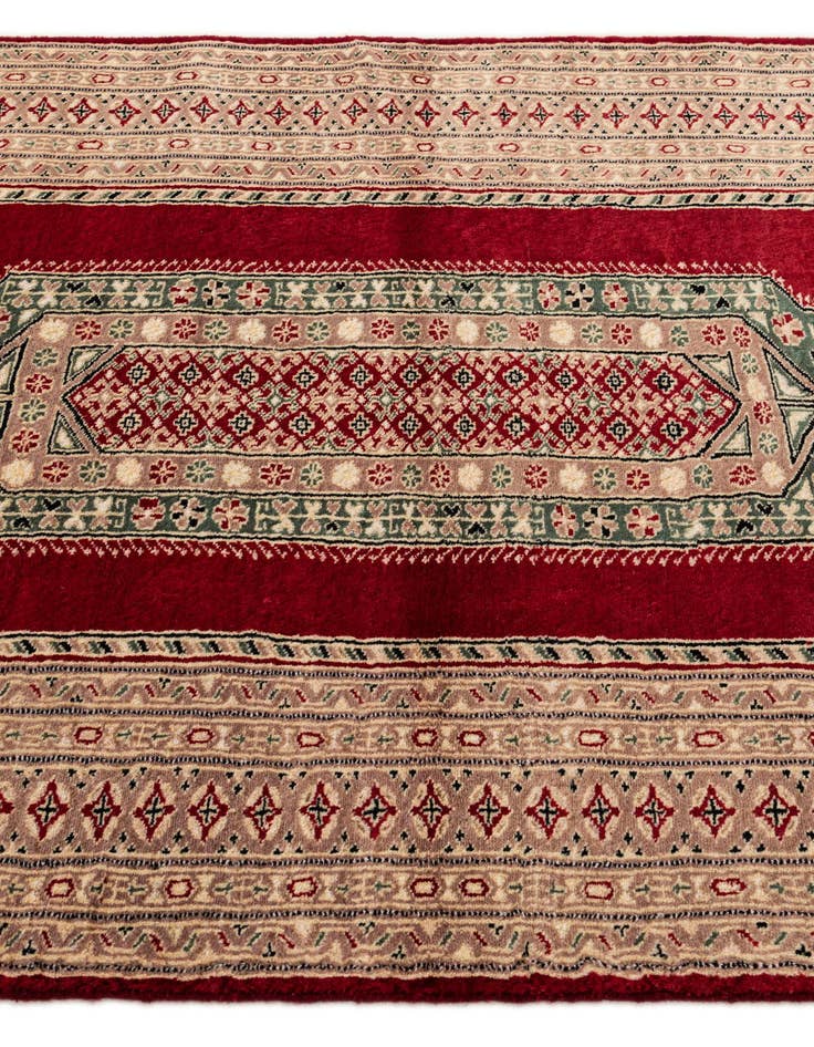 Detail image of 4' 3 x 6' 3 Hand Knotted Bokhara Oriental Rug