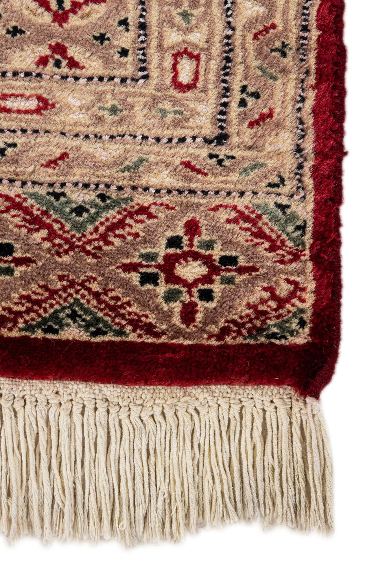 4' 3 x 6' 3 Hand Knotted Bokhara Oriental Rug