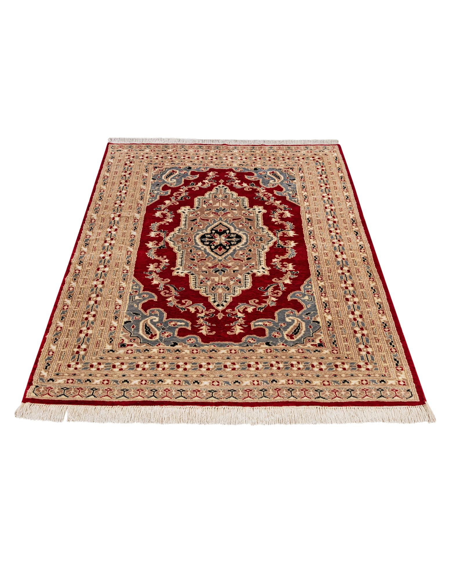 4' 2 x 6' 6 Hand Knotted Bokhara Oriental Rug