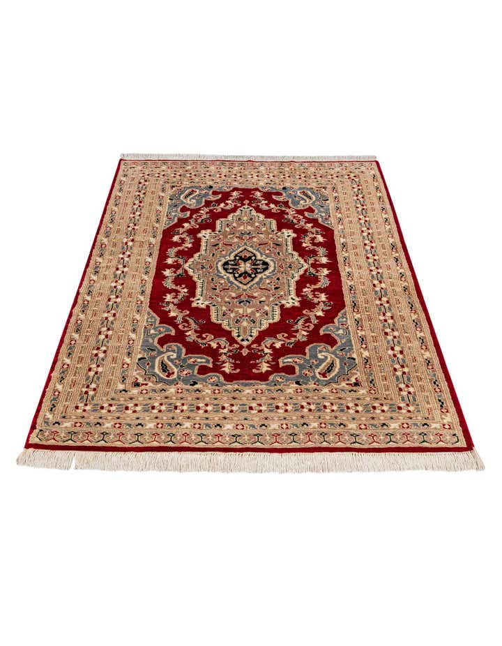 4' 2 x 6' 6 Hand Knotted Bokhara Oriental Rug