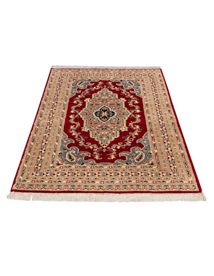 Detail image of 4' 2 x 6' 6 Hand Knotted Bokhara Oriental Rug