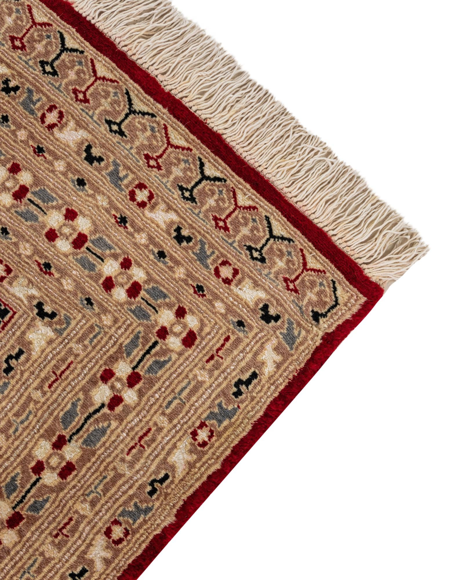 4' 2 x 6' 6 Hand Knotted Bokhara Oriental Rug
