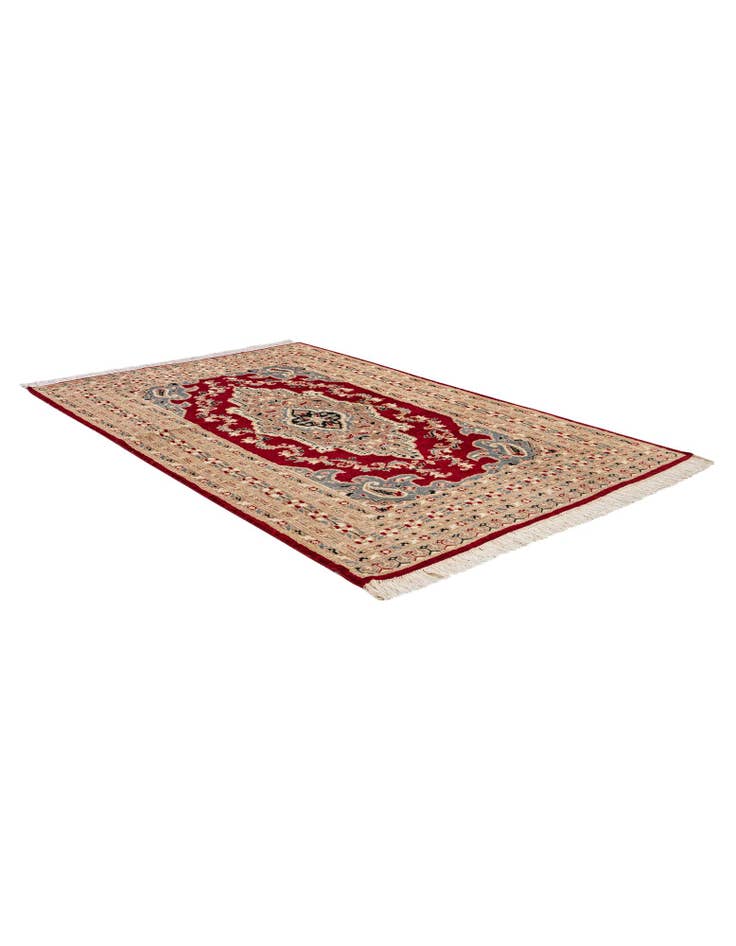 Detail image of 4' 2 x 6' 6 Hand Knotted Bokhara Oriental Rug