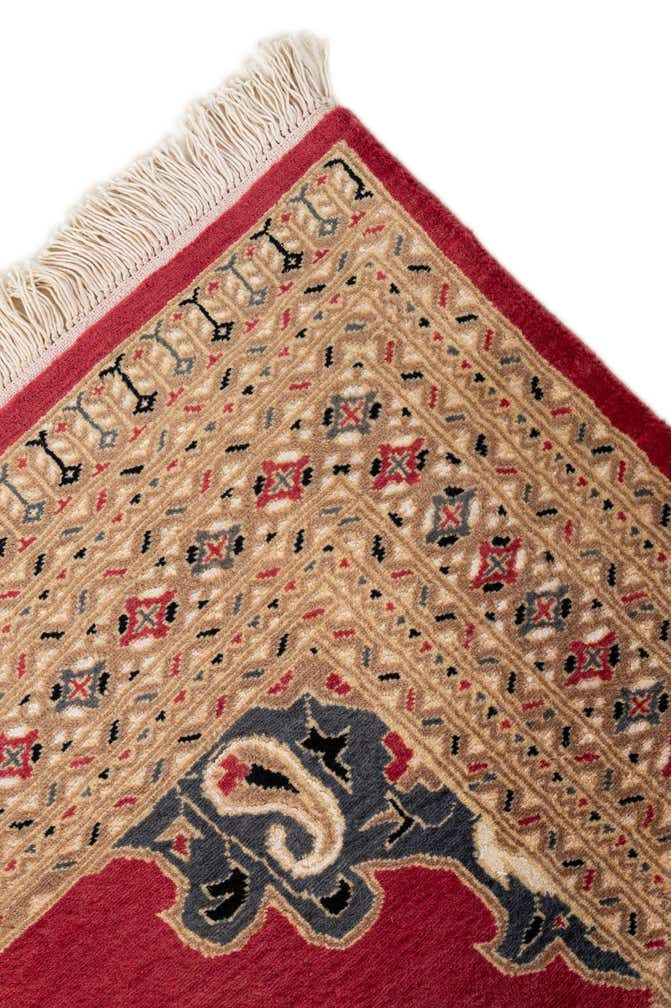 4' 4 x 6' 1 Hand Knotted Bokhara Oriental Wool Rug
