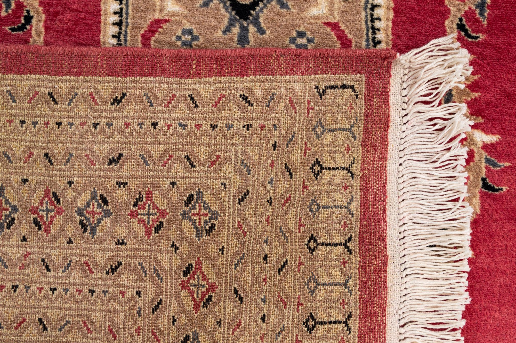 4' 4 x 6' 1 Hand Knotted Bokhara Oriental Wool Rug