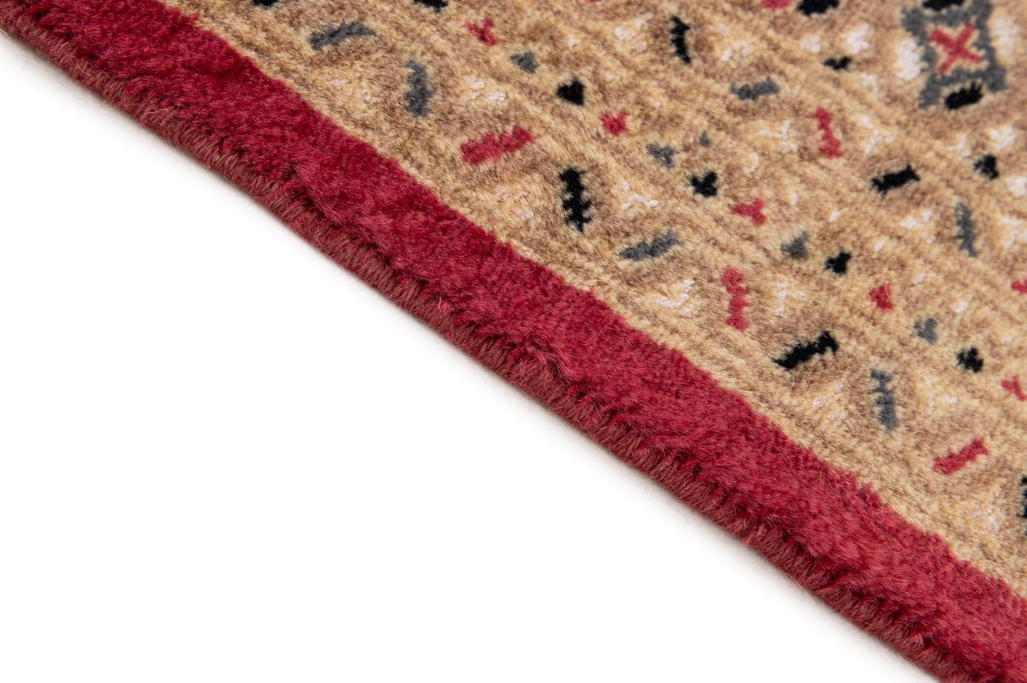 4' 4 x 6' 1 Hand Knotted Bokhara Oriental Wool Rug
