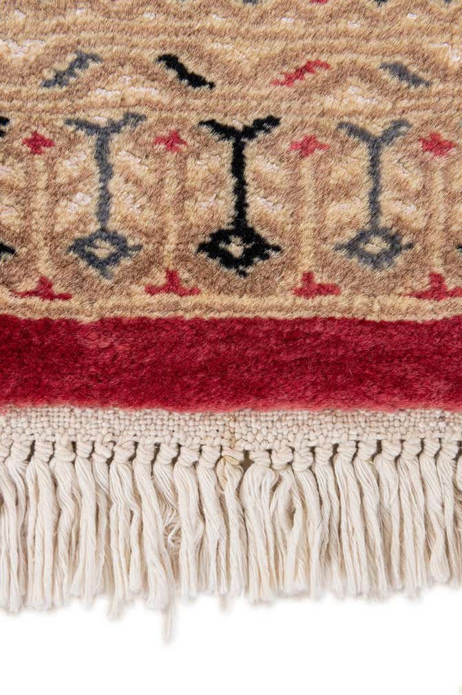 4' 4 x 6' 1 Hand Knotted Bokhara Oriental Wool Rug