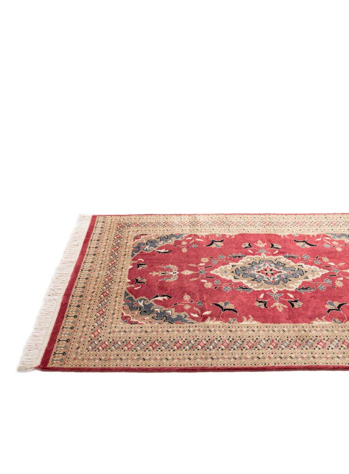 Detail image of 4' 4 x 5' 10 Hand Knotted Bokhara Oriental Rug