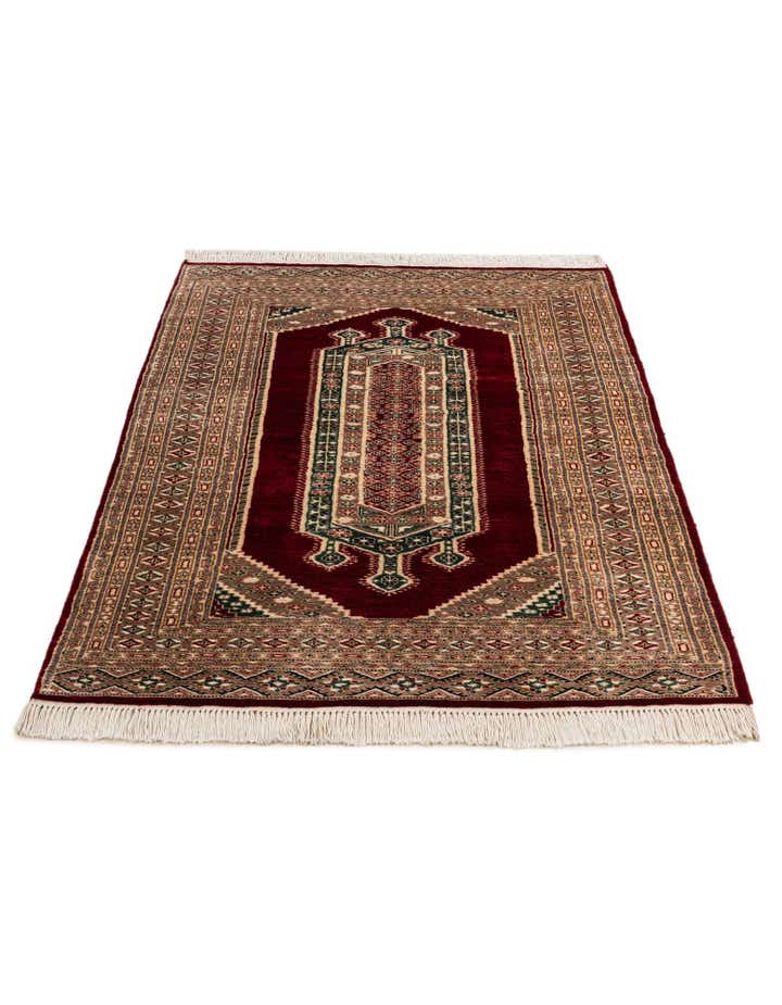 4' 3 x 6' Hand Knotted Bokhara Oriental Rug