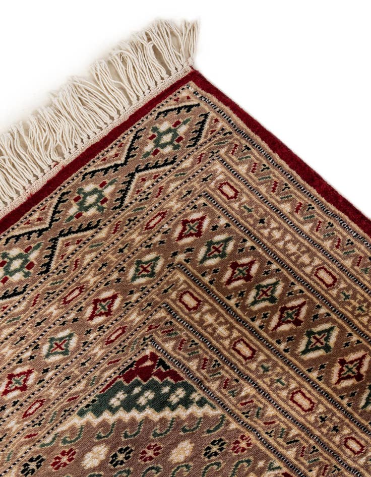 Detail image of 4' 3 x 6' Hand Knotted Bokhara Oriental Rug