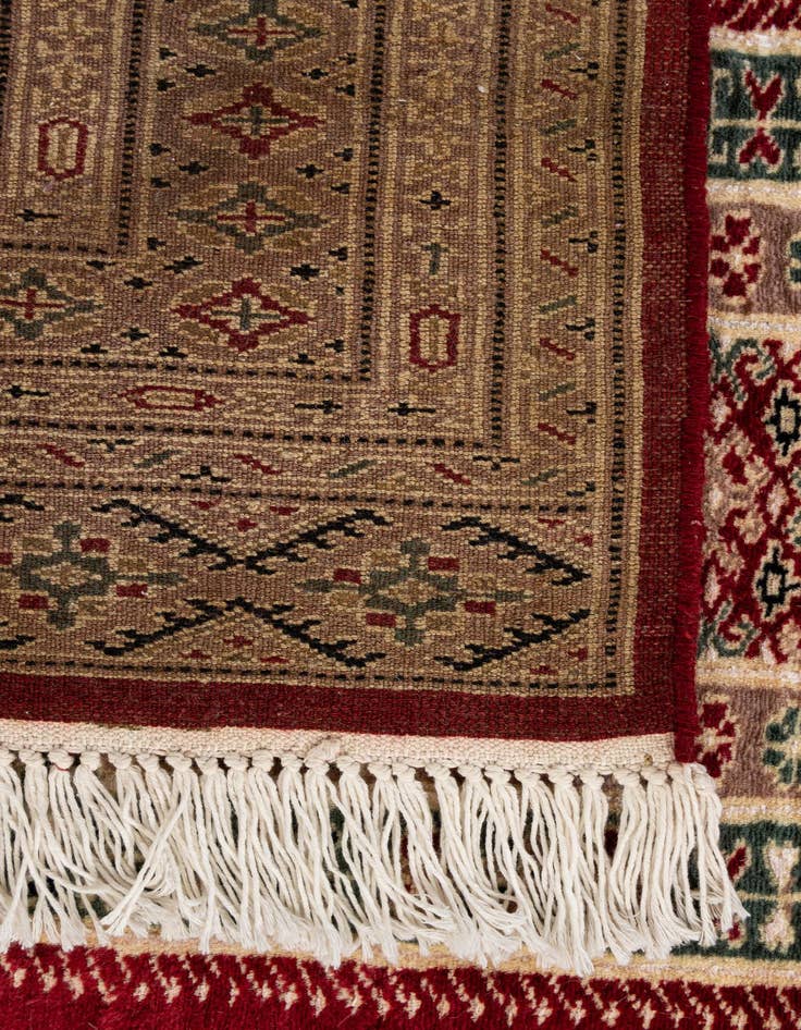 Detail image of 4' 3 x 6' Hand Knotted Bokhara Oriental Rug