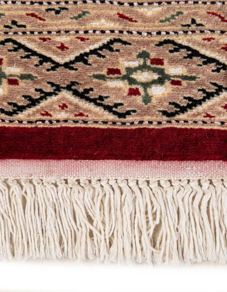 Detail image of 4' 3 x 6' Hand Knotted Bokhara Oriental Rug