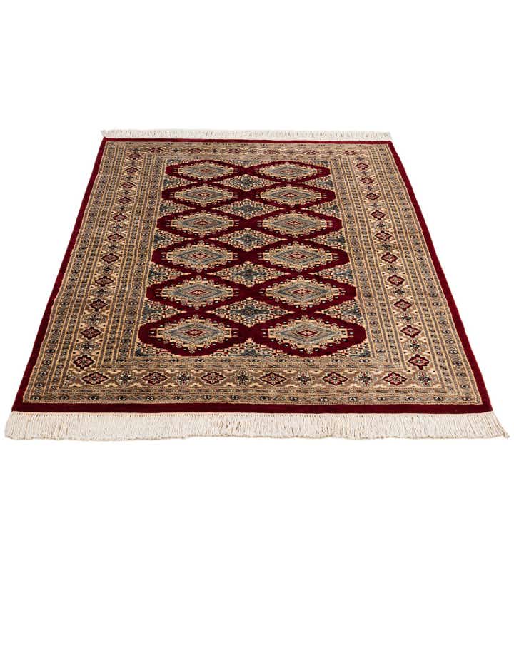 4' 4 x 6' 1 Hand Knotted Bokhara Oriental Rug