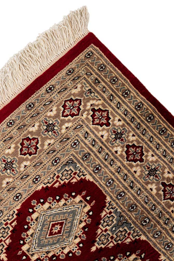 4' 4 x 6' 1 Hand Knotted Bokhara Oriental Rug