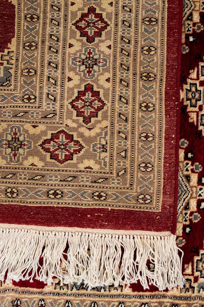 4' 4 x 6' 1 Hand Knotted Bokhara Oriental Rug