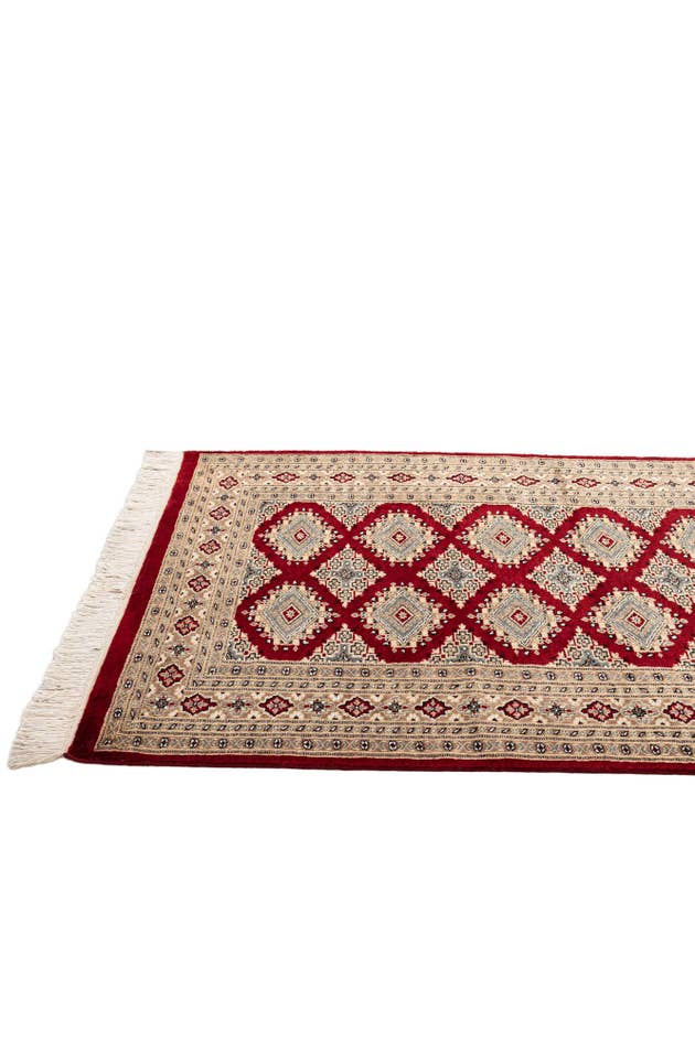 Detail image of 4' 4 x 6' 1 Hand Knotted Bokhara Oriental Rug