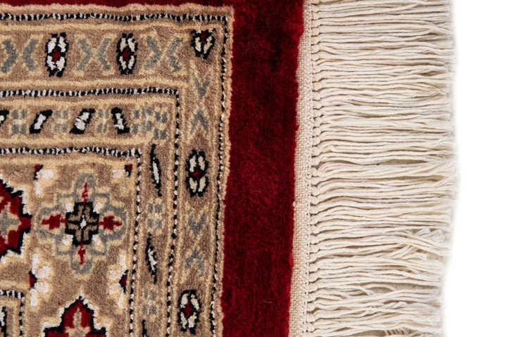 4' 4 x 6' 1 Hand Knotted Bokhara Oriental Rug