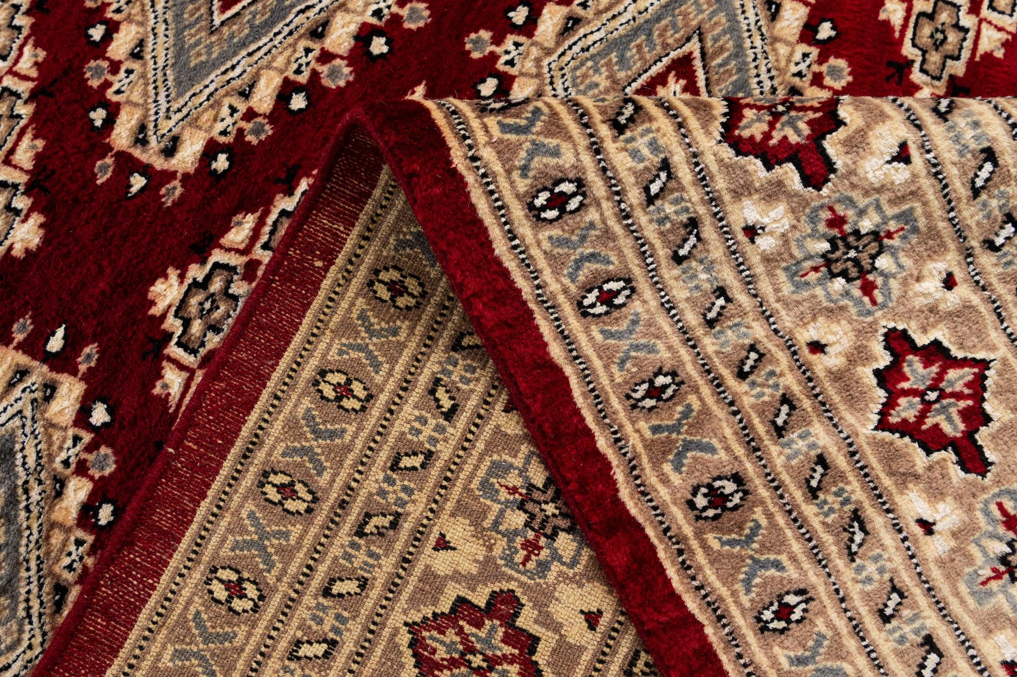 4' 4 x 6' 1 Hand Knotted Bokhara Oriental Rug