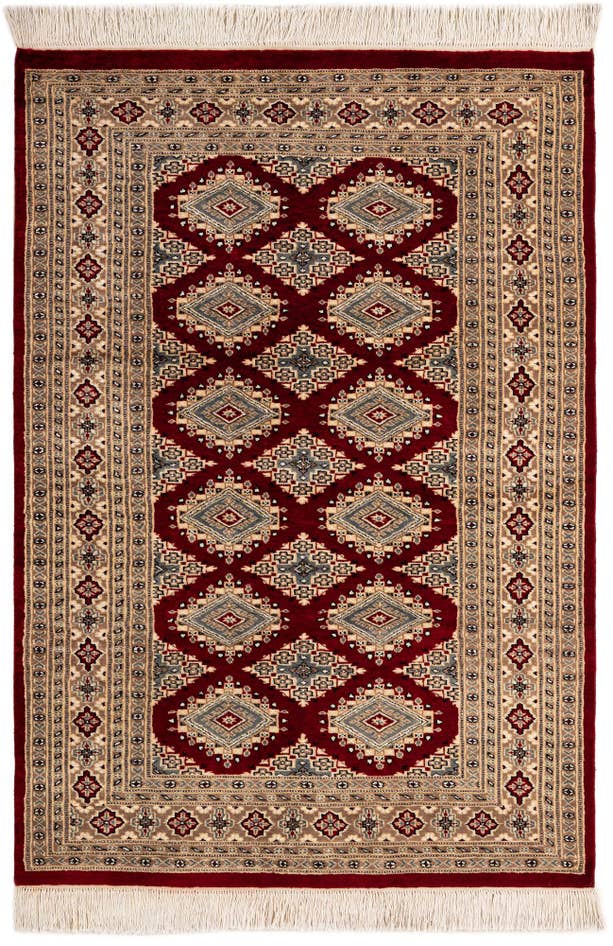 Detail image of 4' 4 x 6' 1 Hand Knotted Bokhara Oriental Rug