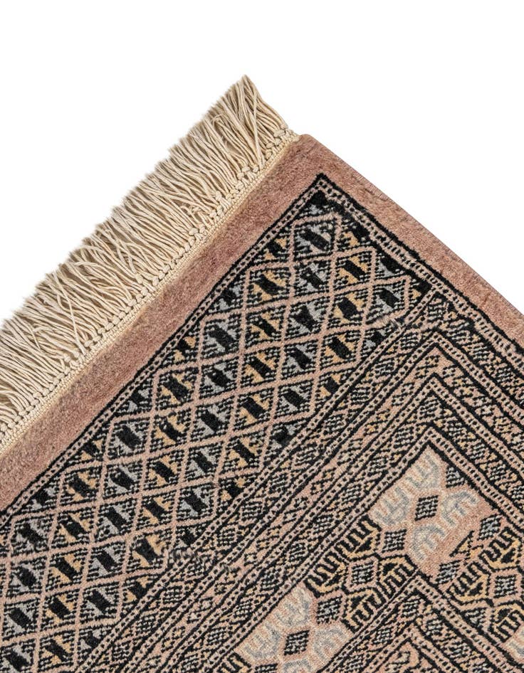 Detail image of 5' 1 x 8' 8  Hand Knotted Bokhara Oriental Wool Rug