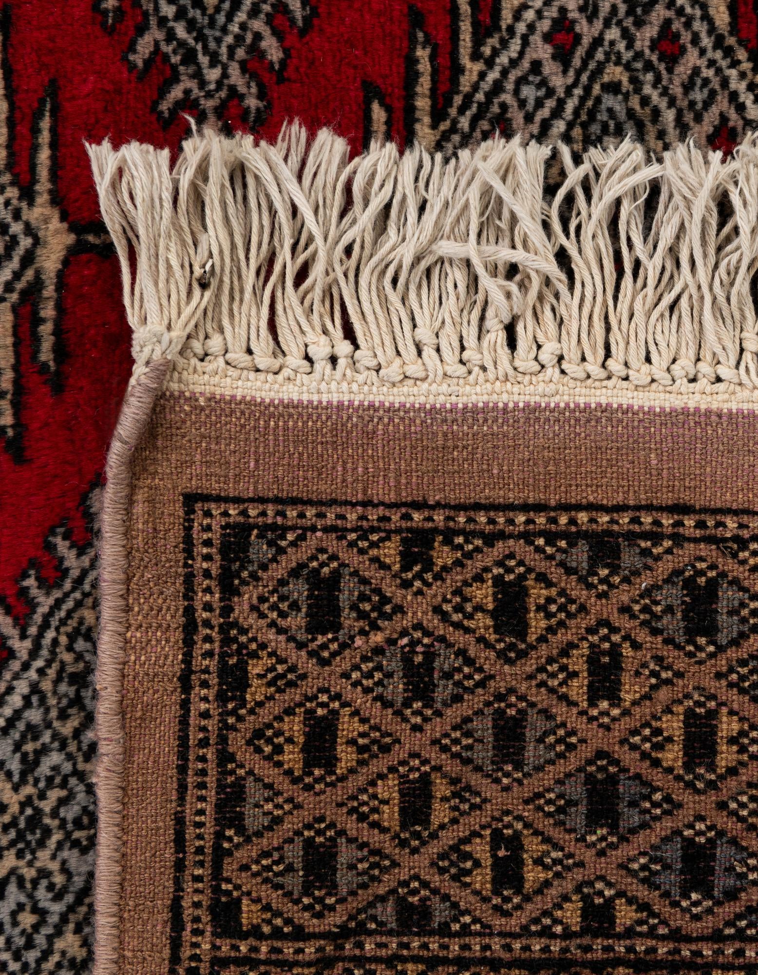 5' 1 x 8' 8 Hand Knotted Bokhara Oriental Wool Rug
