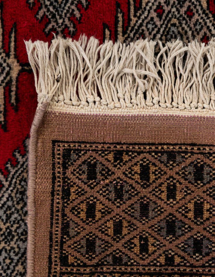 Detail image of 5' 1 x 8' 8  Hand Knotted Bokhara Oriental Wool Rug