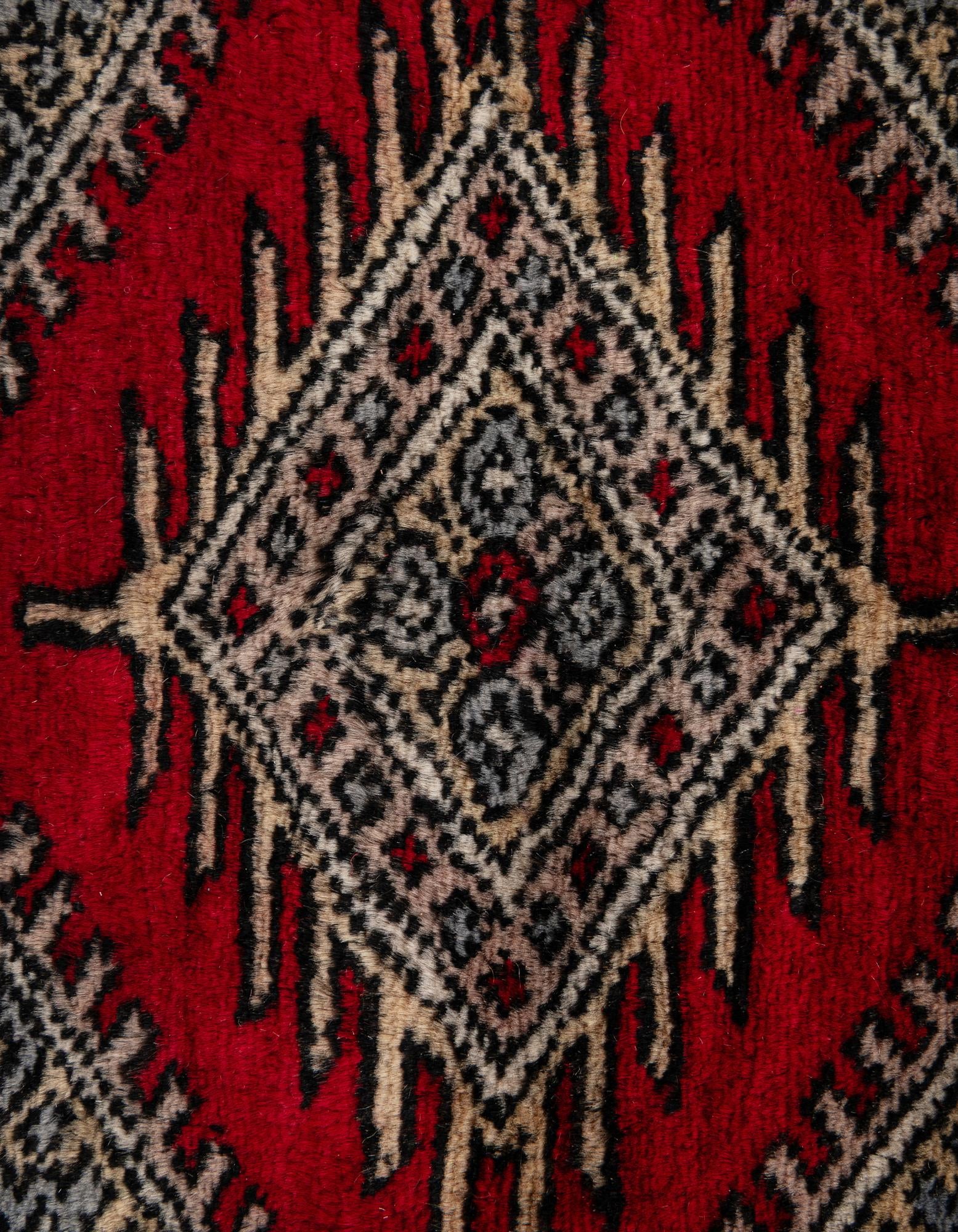 5' 1 x 8' 8 Hand Knotted Bokhara Oriental Wool Rug