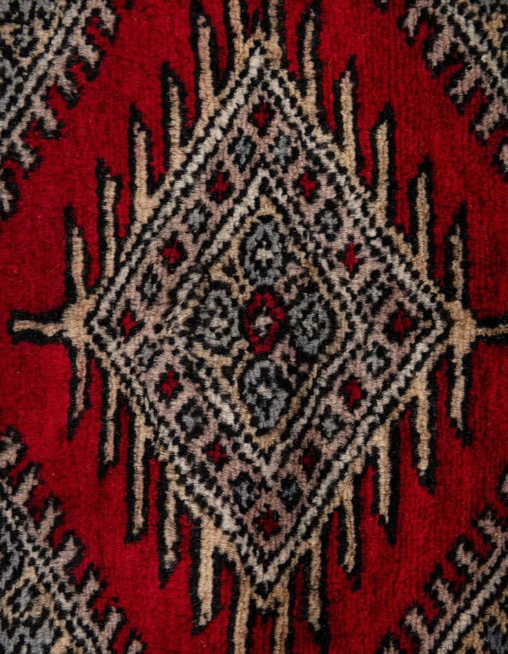 Detail image of 5' 1 x 8' 8  Hand Knotted Bokhara Oriental Wool Rug