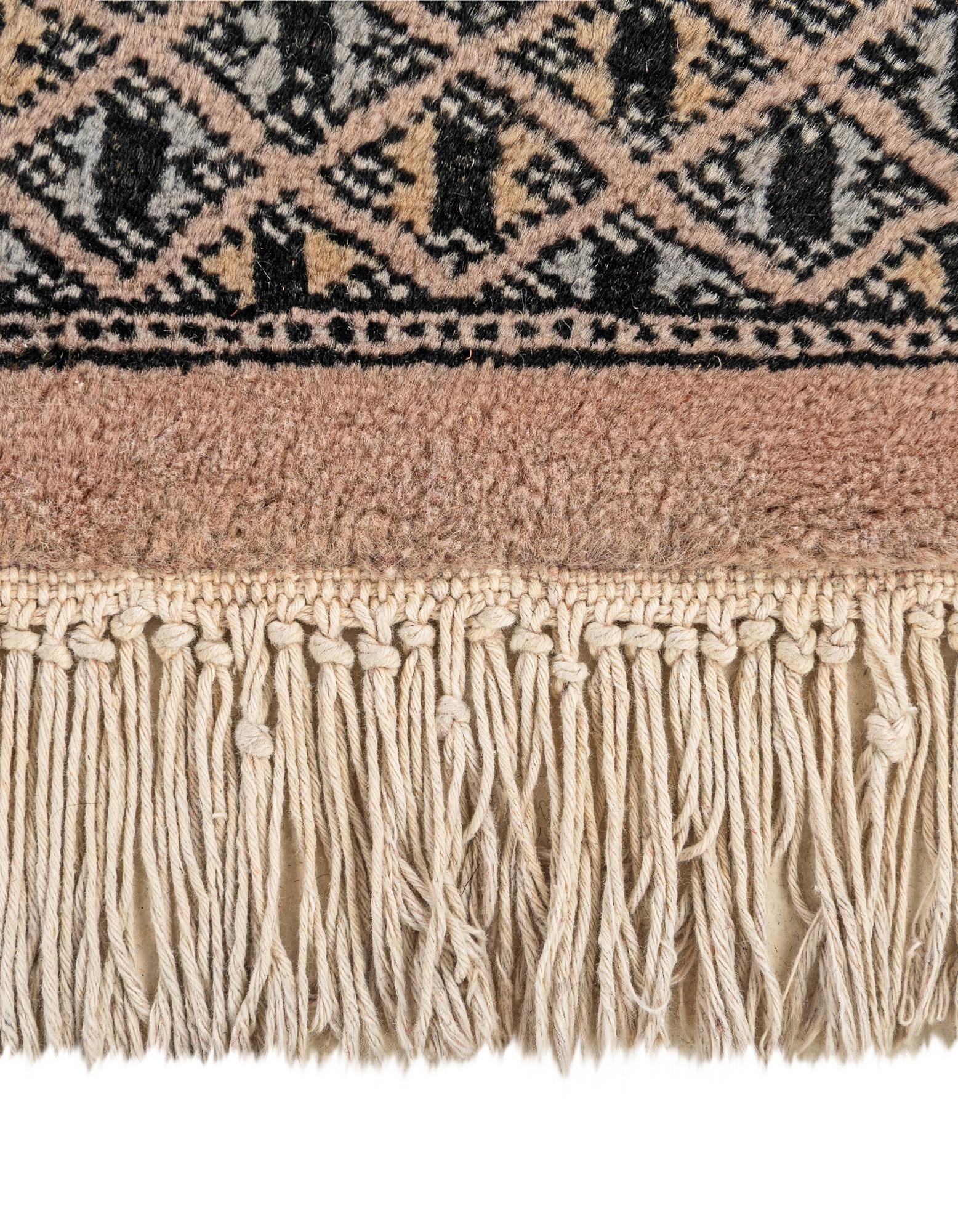 5' 1 x 8' 8 Hand Knotted Bokhara Oriental Wool Rug