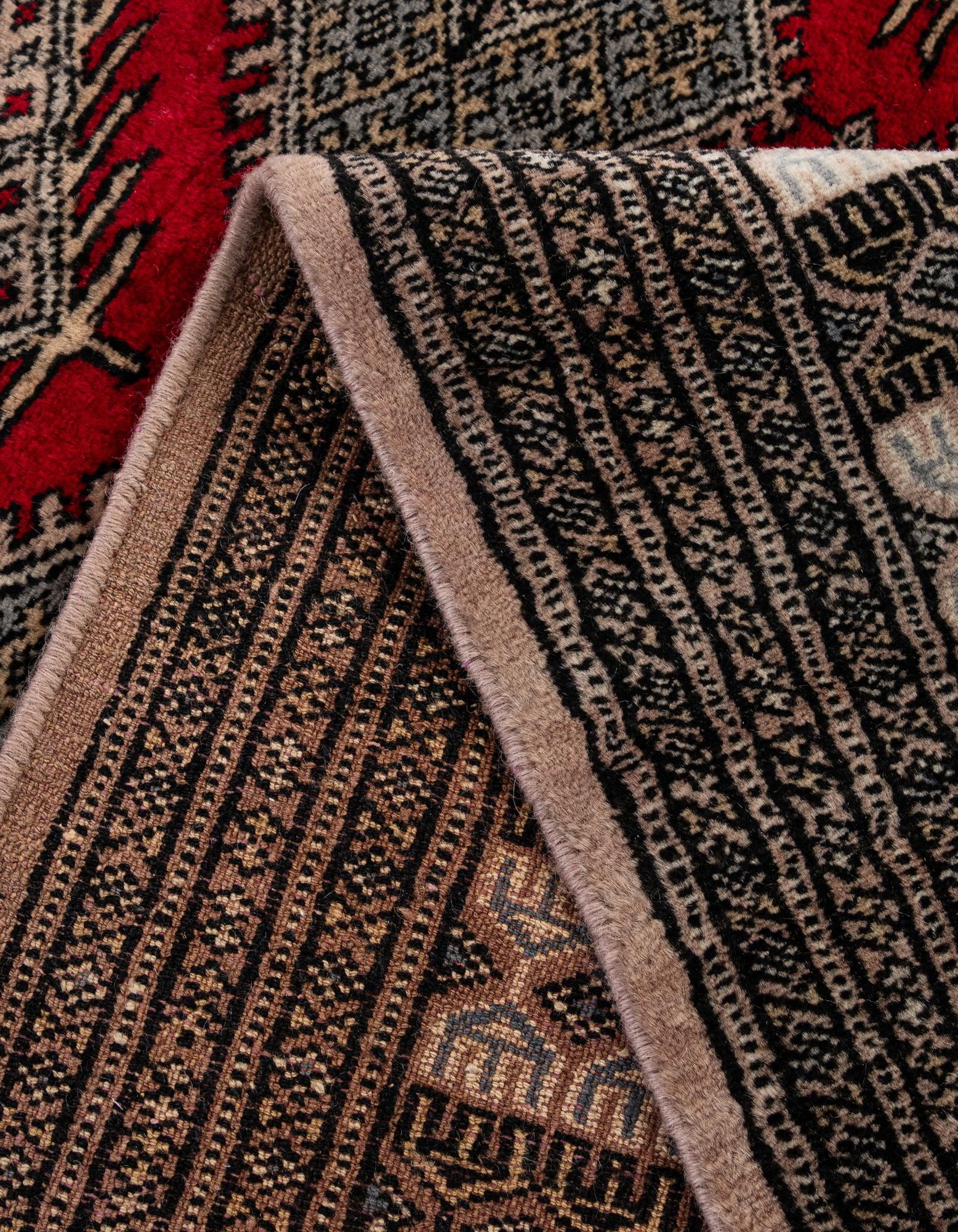 5' 1 x 8' 8 Hand Knotted Bokhara Oriental Wool Rug