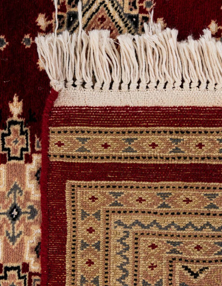Detail image of 4' 3 x 6'  Hand Knotted Bokhara Rug