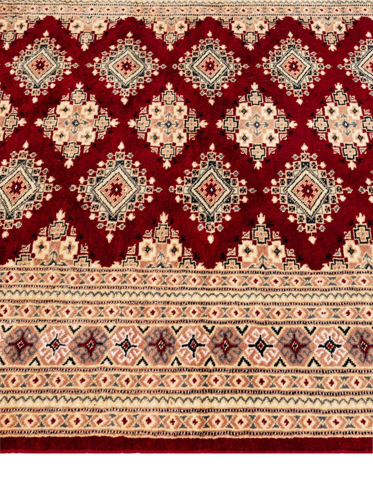 Detail image of 4' 3 x 6' Hand Knotted Bokhara Rug