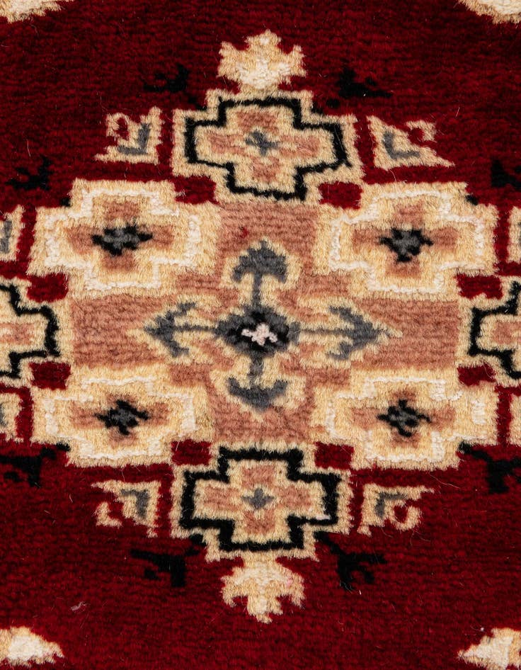 Detail image of 4' 3 x 6'  Hand Knotted Bokhara Rug