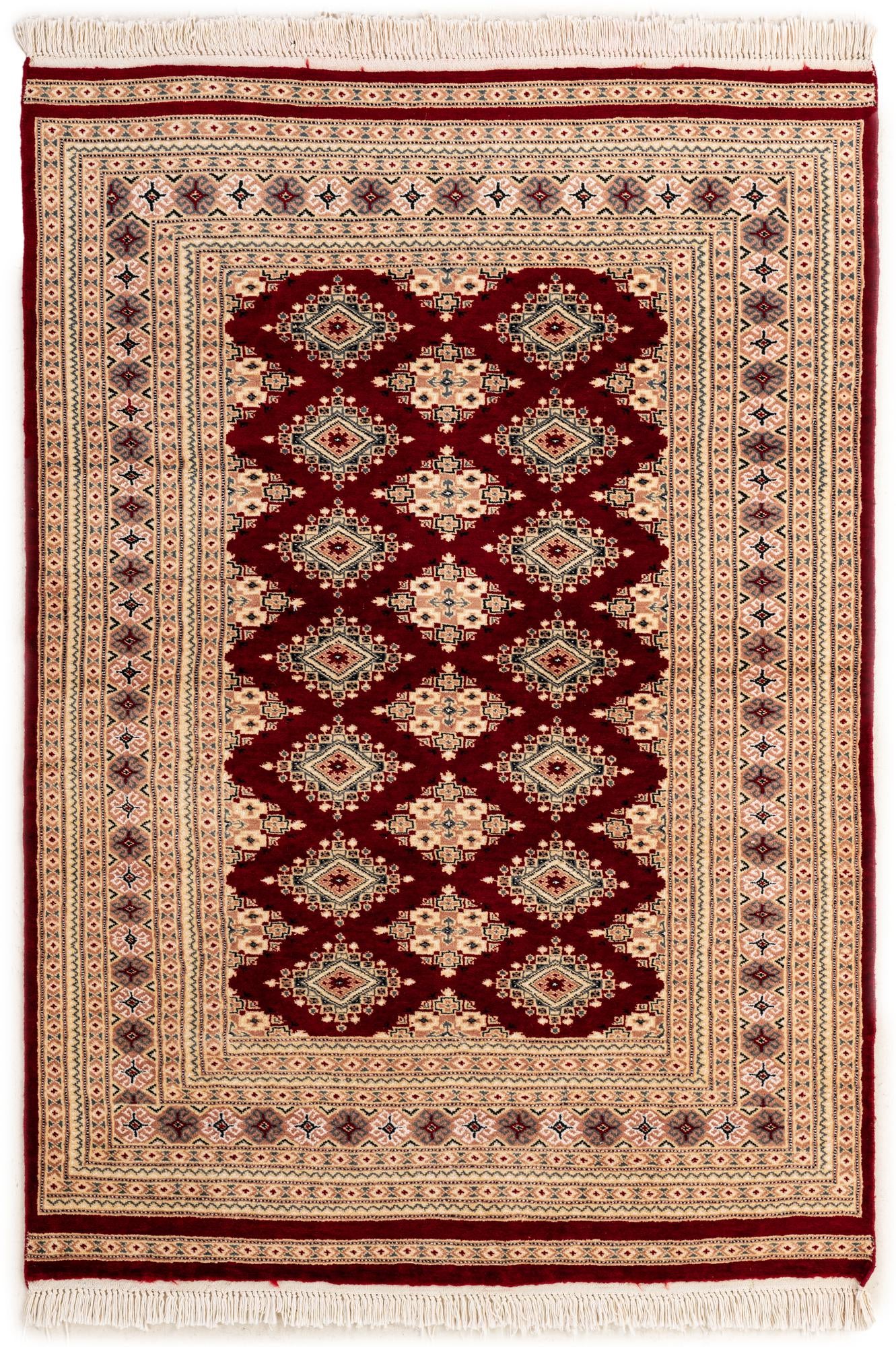 4' 3 x 6' Hand Knotted Bokhara Rug