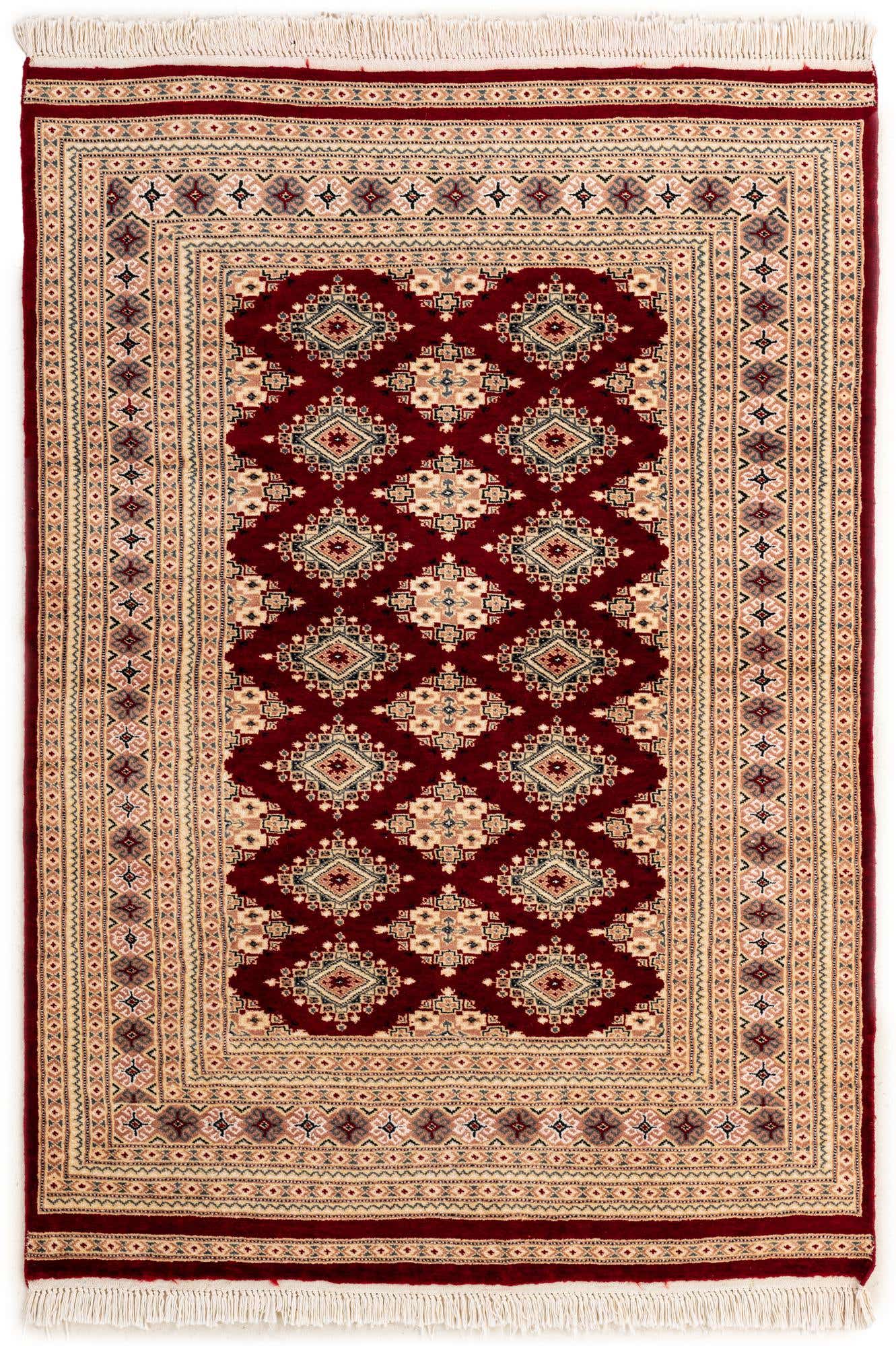 4' 3 x 6' Hand Knotted Bokhara Rug