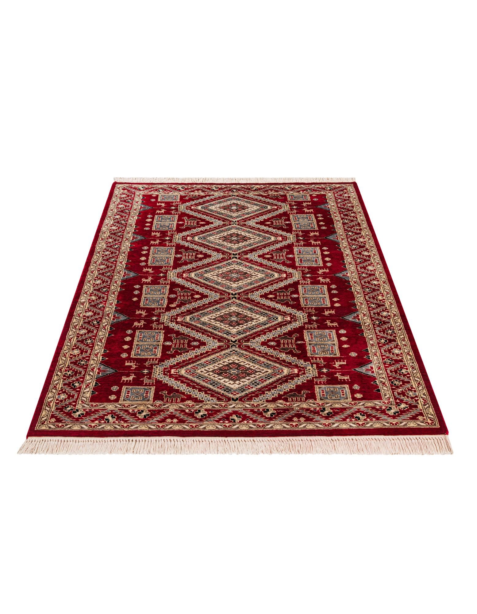 4' 3 x 6' 2 Hand Knotted Bokhara Oriental Rug