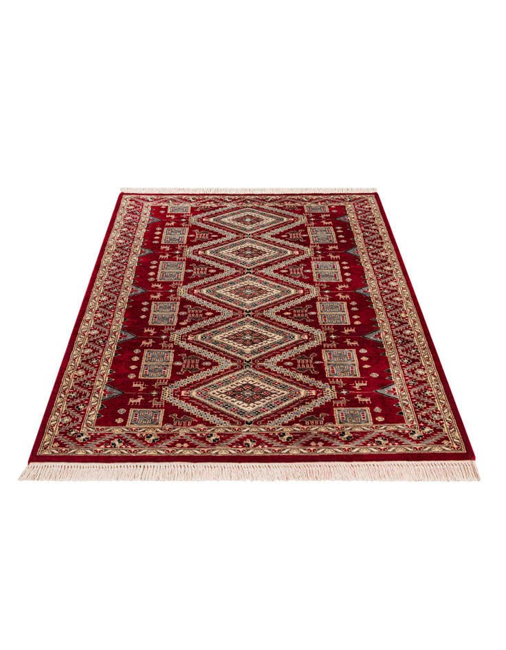 Detail image of 4' 3 x 6' 2  Hand Knotted Bokhara Oriental Rug