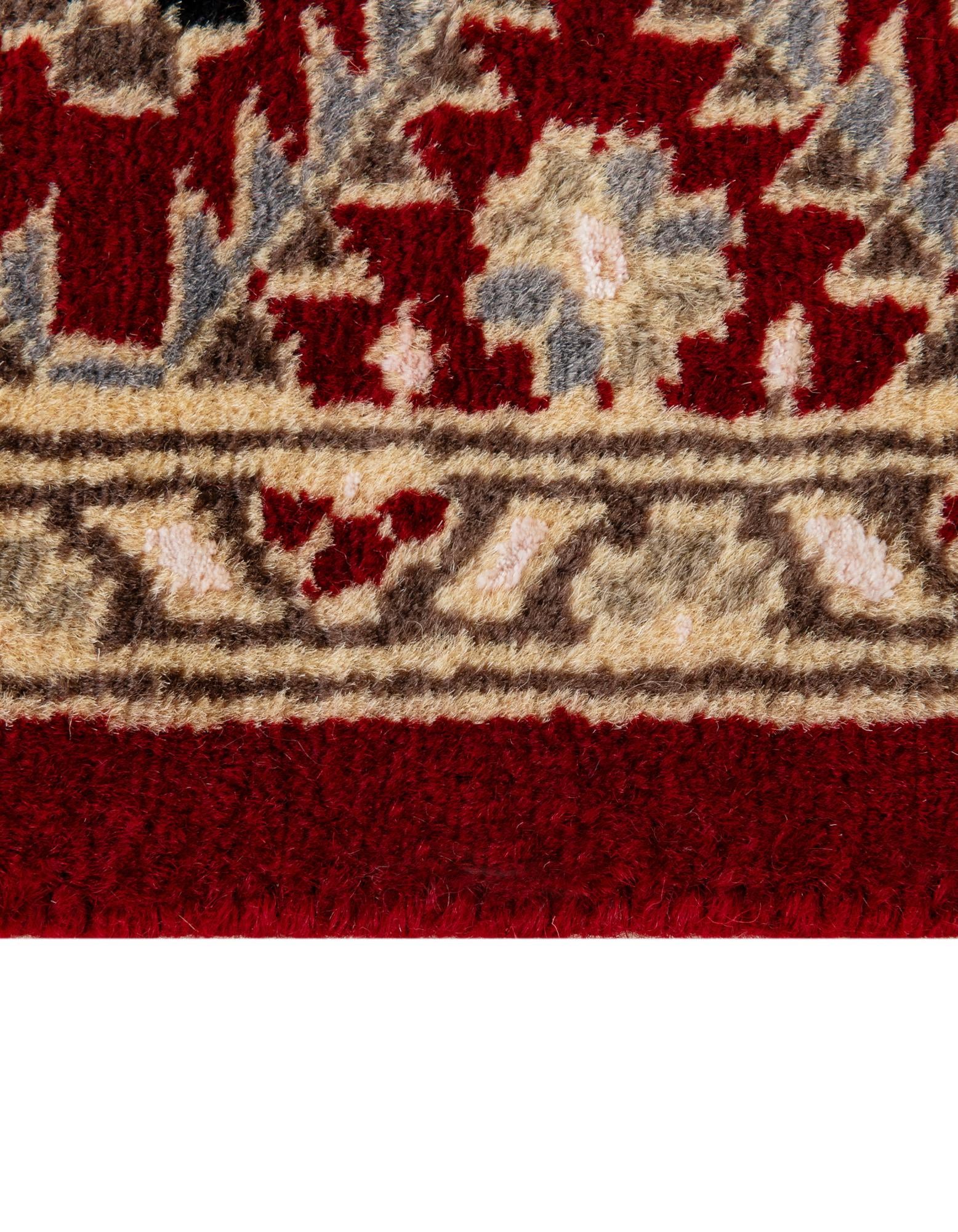4' 3 x 6' 2 Hand Knotted Bokhara Oriental Rug