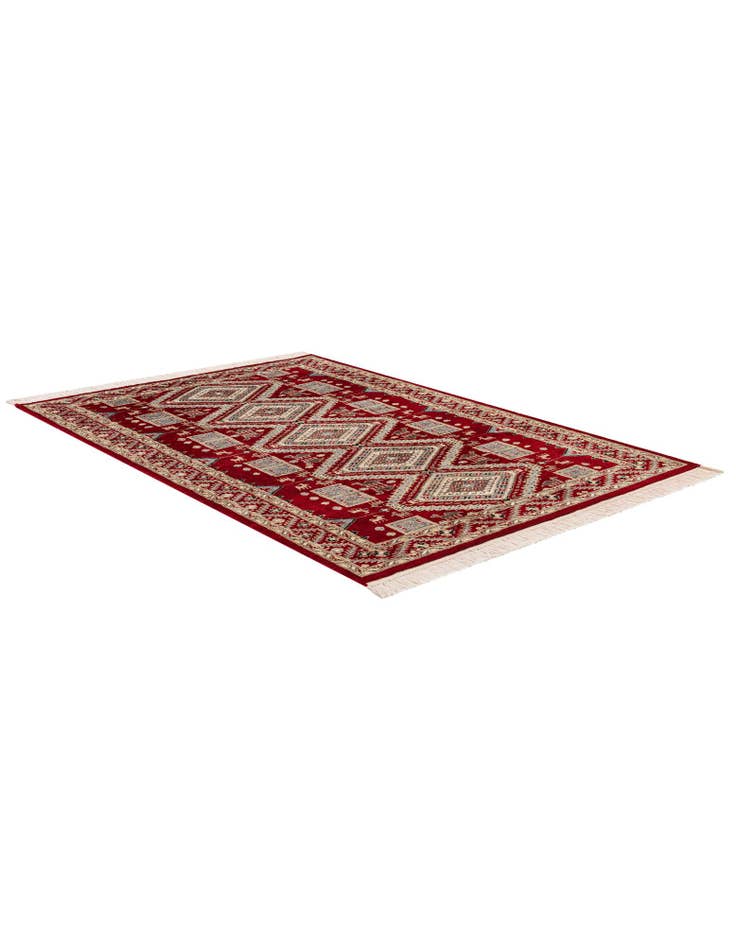 Detail image of 4' 3 x 6' 2 Hand Knotted Bokhara Oriental Rug