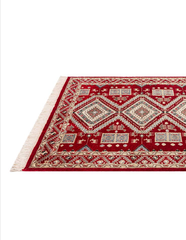Detail image of 4' 3 x 6' 2 Hand Knotted Bokhara Oriental Rug