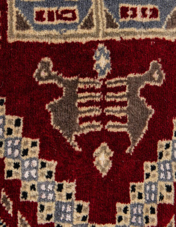 Detail image of 4' 3 x 6' 2  Hand Knotted Bokhara Oriental Rug