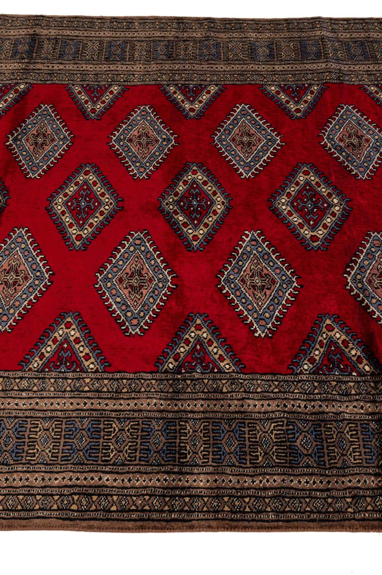 4' 1 x 6' 2 Hand Knotted Bokhara Oriental Wool Rug