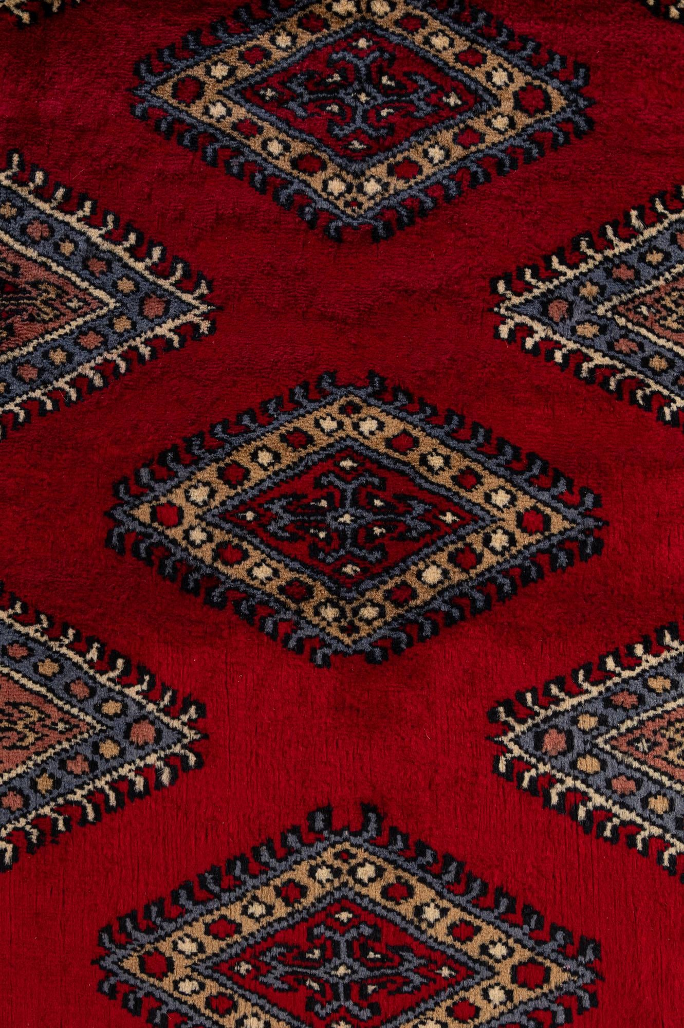 4' 1 x 6' 2 Hand Knotted Bokhara Oriental Wool Rug
