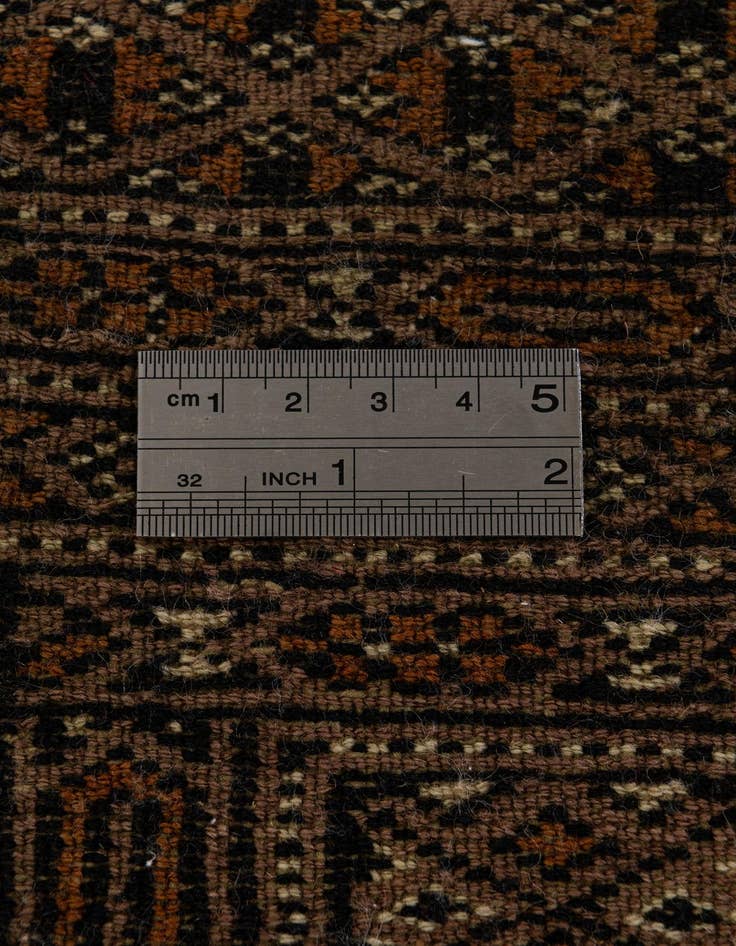 Detail image of 4' 1 x 6' 3  Hand Knotted Bokhara Oriental Wool Rug
