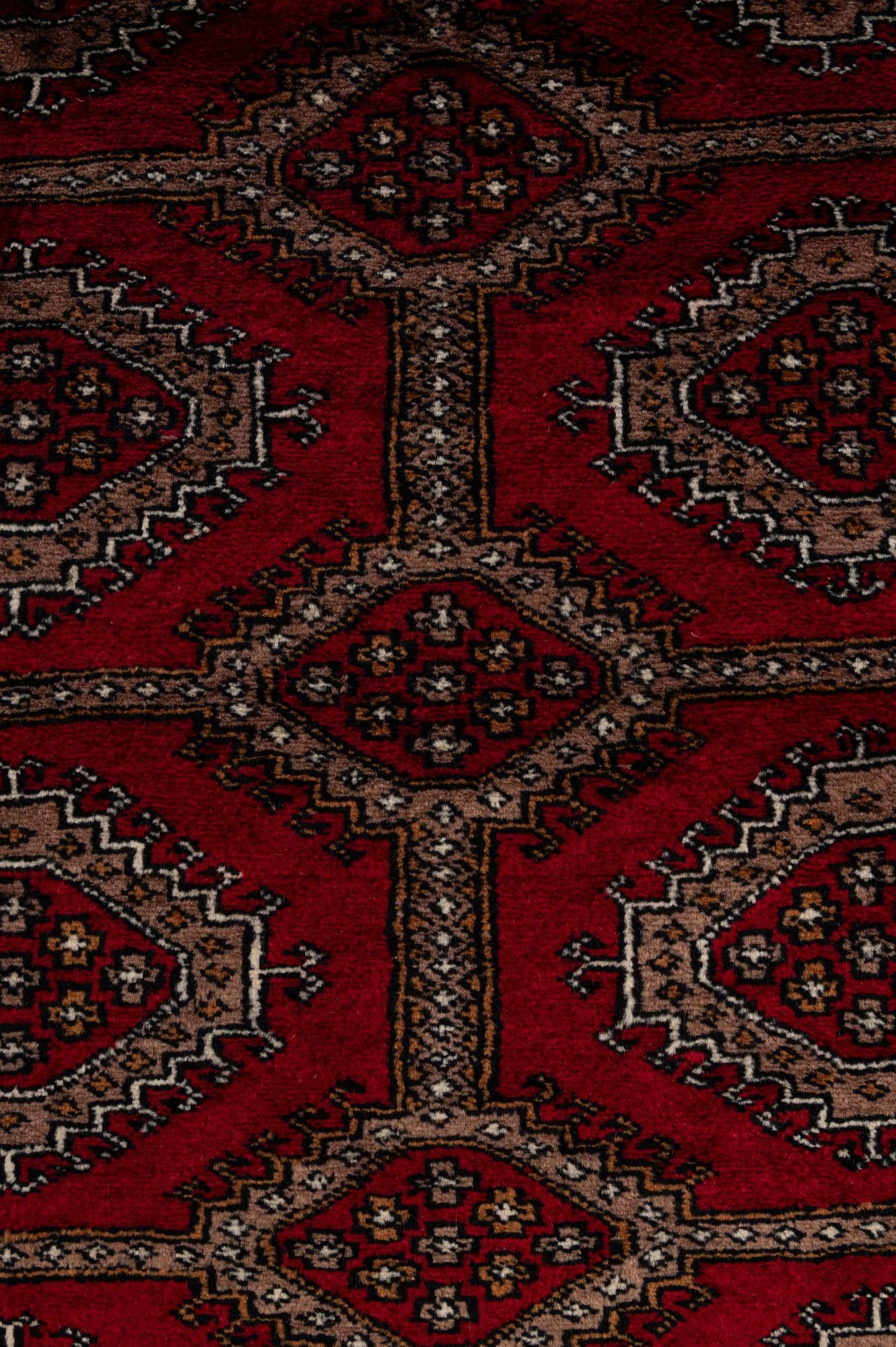 4' 1 x 6' 3 Hand Knotted Bokhara Oriental Wool Rug